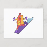 Cachorro-quente como Snowboarder com Sonowboard