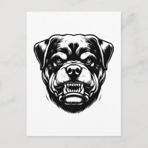 Cartão Postal Cachorro Rottweiler