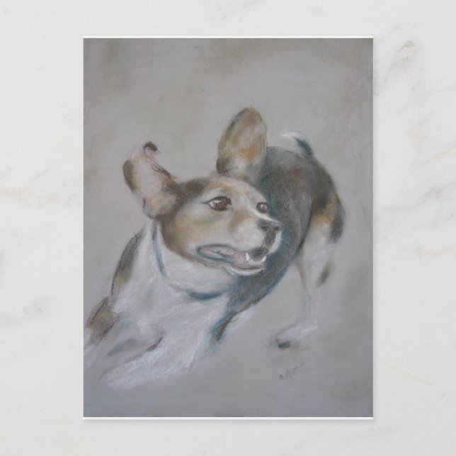 Cartão Postal Cachorro Sparky:  Em execução (Frente)