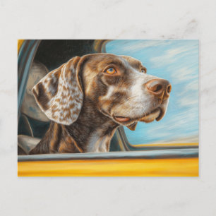 Cartão Postal Cachorro viciado em Impressão de arte de aventura 