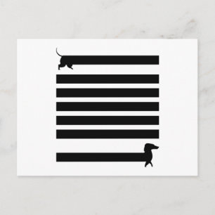 Cartão Postal Cachorros Dachshund Engraçados Presente de Cachorr