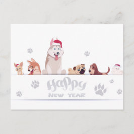 Cartão Postal Cachorros Feriados