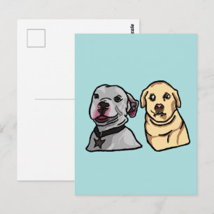Cartão Postal Cachorros Memes Fofos