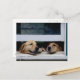 Cartão Postal Cachorros olhando uma janela (Frente/Verso In Situ)