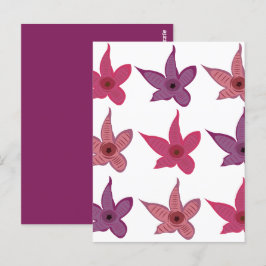 Cartão Postal Cacto Flor Stapelia Estrela-do-Mar