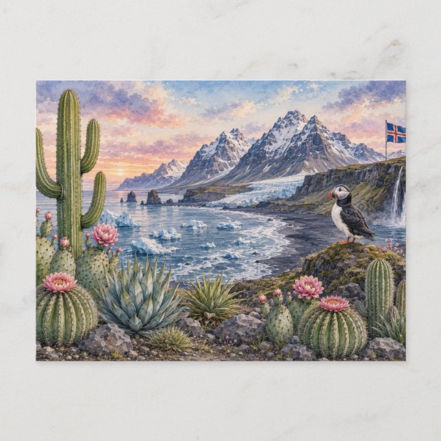 Cartão Postal Cactos Botânicos Cactos da Montanha (Frente)