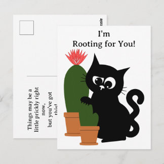 Cartão Postal Cactus Engraçado Inspirando Personalização