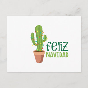 Cartão Postal Cactus Feliz Navidad