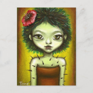 Cartão Postal Cactus Girl