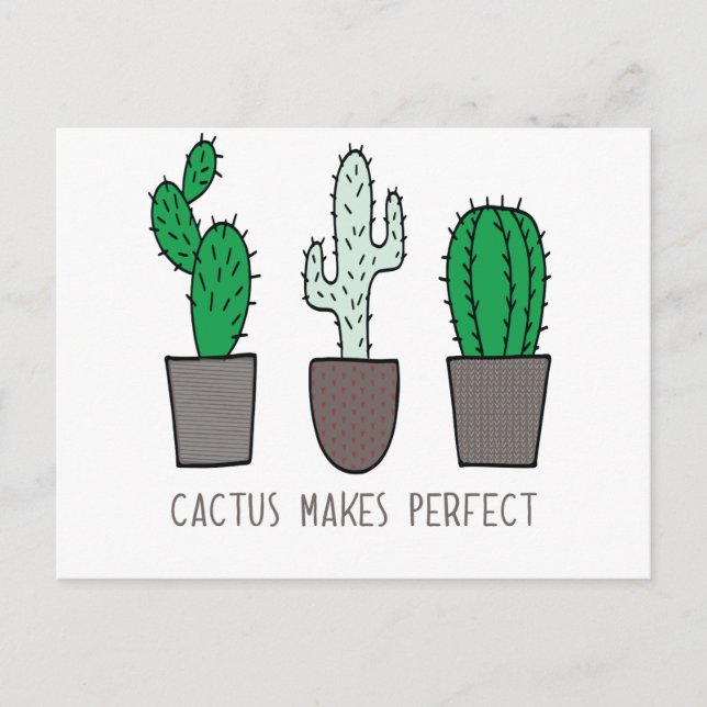 Cartão Postal Cactus Torna O Arma Perfeito (Frente)