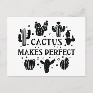 Cartão Postal Cactus Torna Perfeito
