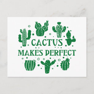 Cartão Postal Cactus Torna Perfeito