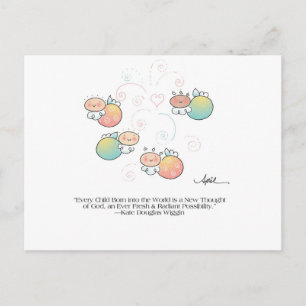 Cartão Postal CADA Cartão-postal de NASCER para crianças de ab