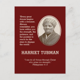 Cartão Postal Cada Excelente Dream BHM HARRIET TUBMAN Cote