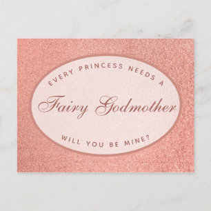 Cartão Postal Cada princesa precisa de uma Rosa de fada madrinha
