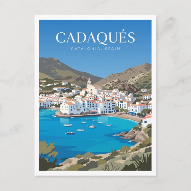 Cartão Postal Cadaqués Espanha (Frente)
