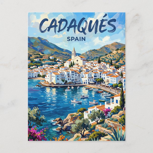 Cartão Postal Cadaqués Espanha (Frente)
