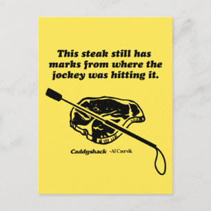 Cartão Postal Caddyshack   Este Bife Ainda Tem Marcas