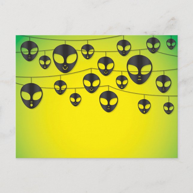 Cartão Postal cadeia de alienígena (Frente)