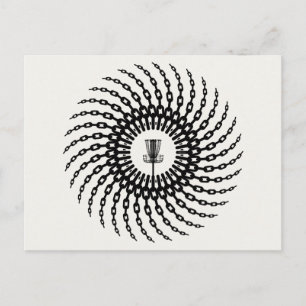 Cartão Postal Cadeias de cestos de golfe de disco