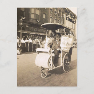 Cartão Postal Cadeira Rolling, Atlantic City, New Jersey Vintage
