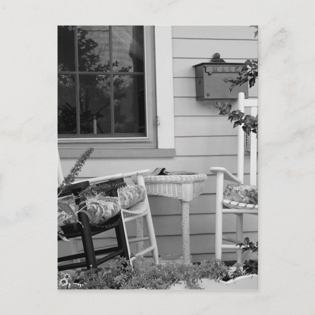 Cartão Postal Cadeiras de Rocking (Frente)