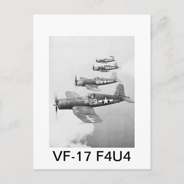 CARTÃO POSTAL CADEIRAS VF-17 F4U4 (Frente)