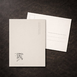 Cartão Postal Caderno Coruja Vintage - Inserto de Jornal de Dark