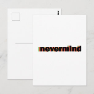 Cartão Postal caderno nevermind