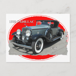 CARTÃO POSTAL CADILLAC 1930 V/16