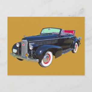 Cartão Postal cadillac Lasalle luxury Car 1938