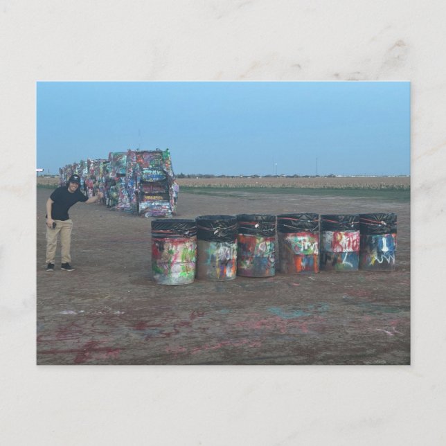 Cartão Postal Cadillac Ranch Amarillo (Frente)