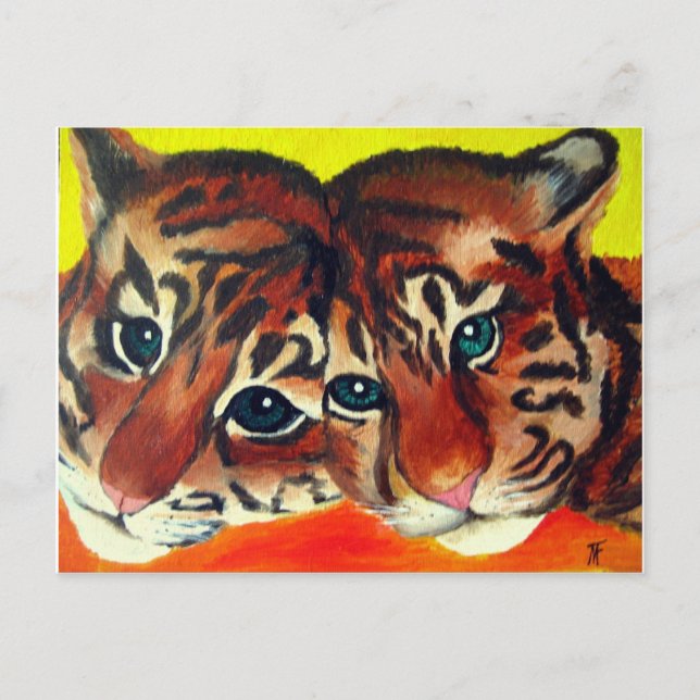 Cartão Postal Cães de tigre (Frente)
