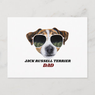 Cartão Postal Cães do Dia de os pais do Pai legal Jack Russell T