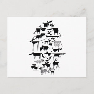 Cartão Postal Cães Menagerie
