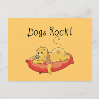 Cartão Postal Cães Rochedos Camisetas e presentes