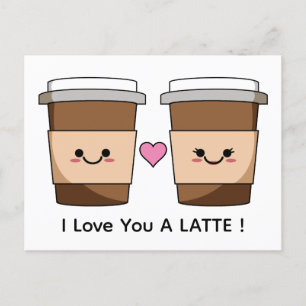 Cartão Postal Café Amor Você