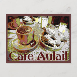 Cartão Postal Cafe Aulait, Café de Nova Orleans