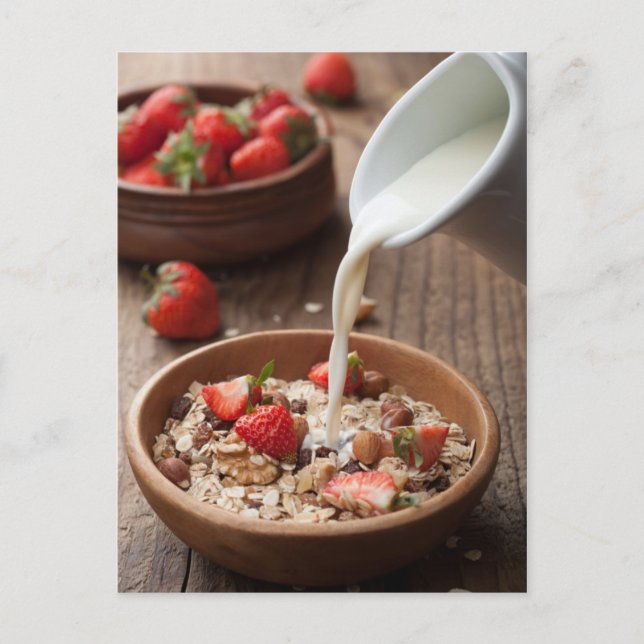 Cartão Postal Café da manhã saudável (Frente)