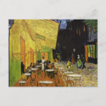 Cartão Postal Café da Noite de Van Gogh<br><div class="desc">Trabalhos de arte e pinturas do Excelente do pintor impressionista poste Vincent Van Gogh - Cafe Terrace à Noite</div>