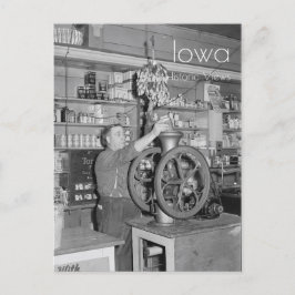 Cartão Postal Café de moagem em cartão-postal da Loja Geral