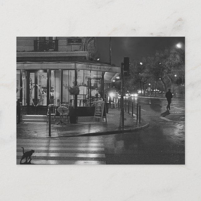 Cartão Postal Café de Paris à Noite (Frente)