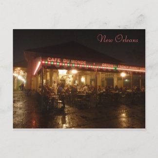 Cartão Postal "Cafe du Monde", Nova Orleans, Louisiana, EUA