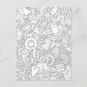 Cartão Postal Café E Dodó De Chá