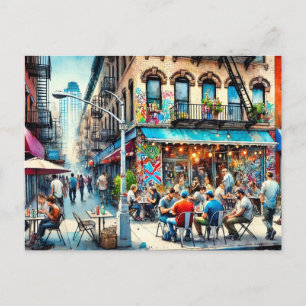 Cartão Postal Café em Nova York Bronx