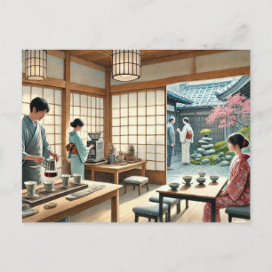 Cartão Postal Café em Quioto