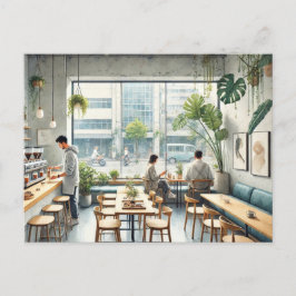 Cartão Postal Café em Taipé