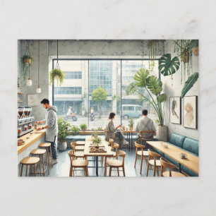 Cartão Postal Café em Taipé