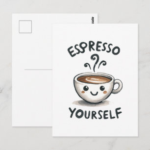 Cartão Postal Café Espresso Yourself