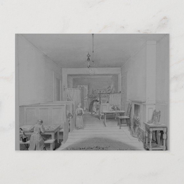 Cartão Postal Café House na Rua Cleveland (Frente)